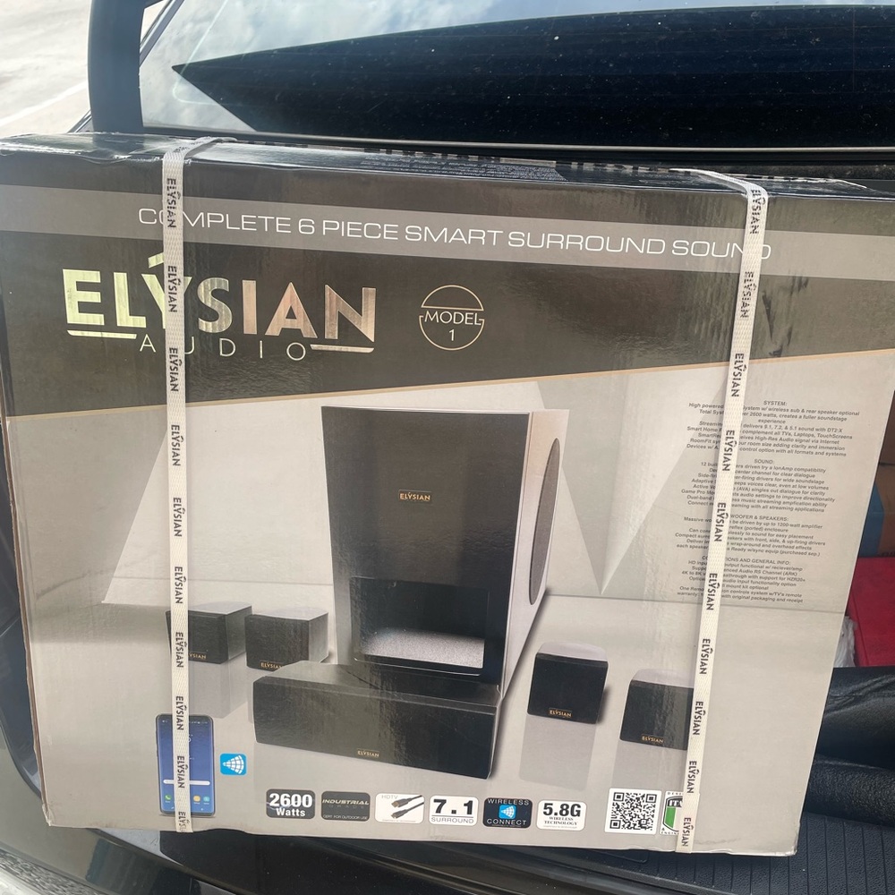 Elysian Audio Black Smart Surround Sound System